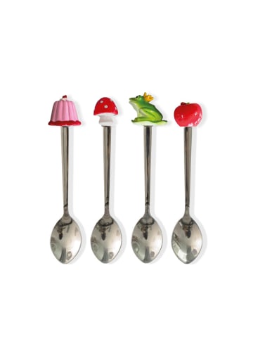 Blond Amsterdam 4er-Set Teelöffel Set Efteling Märchenwald in Bunt - 14cm