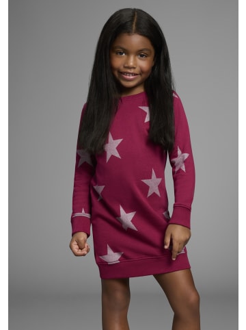 Kidsworld Sweatkleid in bordeaux