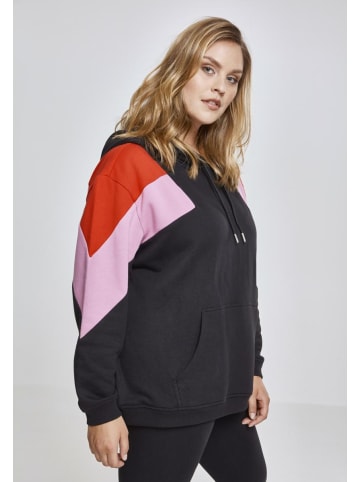 Urban Classics Kapuzenpullover in blk/firered/coolpink