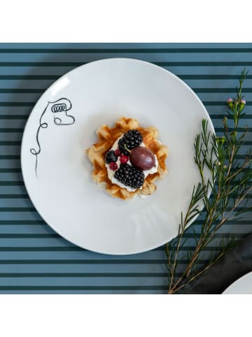 Villeroy & Boch 6er Set Frühstücksteller XMAS Statement Lines ø 21,2 cm in weiß