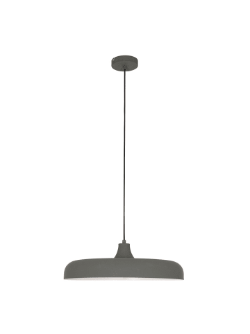 Licht-Erlebnisse Pendelleuchte Ø 50 x (T)170 cm in Grau Weiß