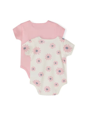 Minoti 2er. Set: Kurzarmbody 24babypack21 in wollweiß