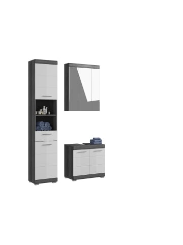 ebuy24 Badmöbelset Scout (3-teilig) Weiß 112 x 34 cm