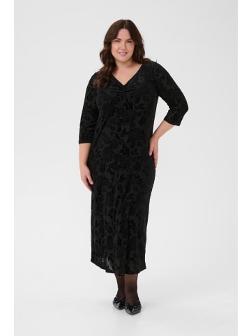 KAFFE curve Jerseykleid KCrosie A-shape in Black Deep CC