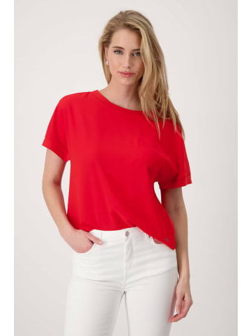 monari Rundhals T-Shirt für Damen in rot