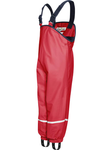 Playshoes Kinder Regenhose "Fleece-Trägerhose" in Rot