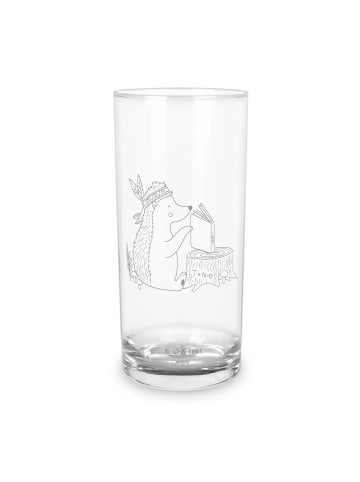 Mr. & Mrs. Panda Wasserglas Igel Federschmuck ohne Spruch in Transparent