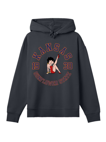 F4NT4STIC Hoodie Betty Boop Kansas Sunflower State in off black