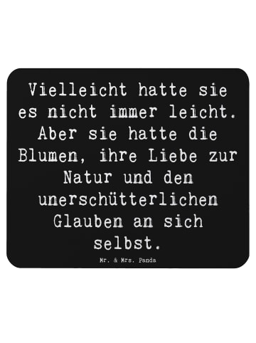 Mr. & Mrs. Panda Mouse Pad Spruch Hoffnung und Liebe mit Spruch in Schwarz