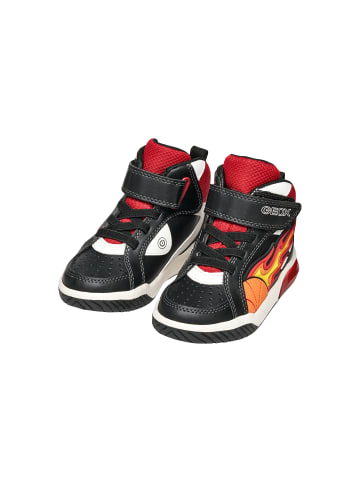 Geox Junior Inek Boy Geobuck+Text Upper Lace Up Sneakers Schwarz