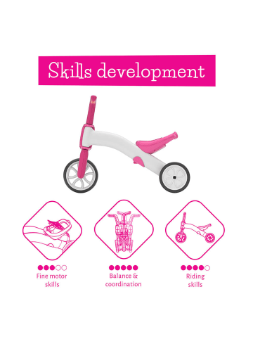 Chillafish Chillafish Bunzi 02 Rutscher + Balance Bike 2in1 - Farbe: Pink