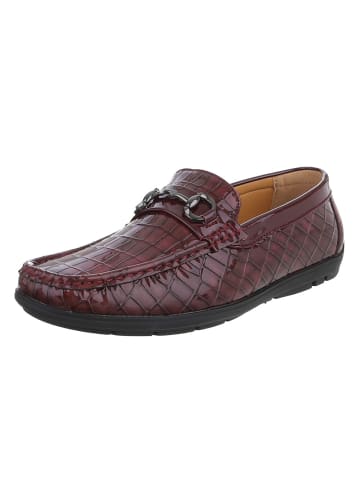 Ital-Design Halbschuh in Weinrot