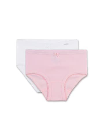 Sanetta Slip 2er Pack in Weiß/Rosa