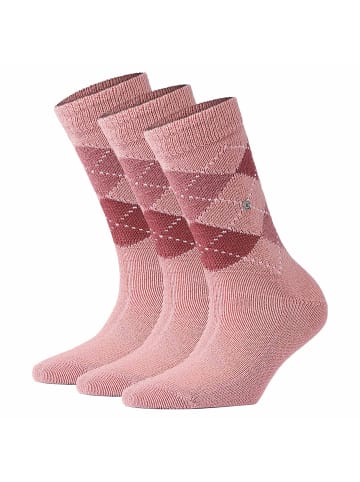 Burlington Socken 3er Pack in Altrosa