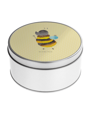Mr. & Mrs. Panda Aufbewahrungsbox Hummel flauschig ohne Spruch in Gelb Pastell