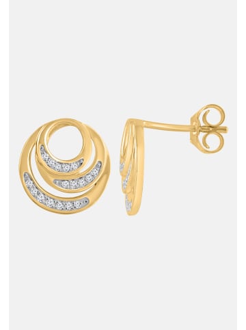 Diamant Exquis Ohrringe aus 375 Gelbgold mit Diamant