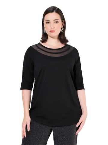 Ulla Popken Shirt in schwarz