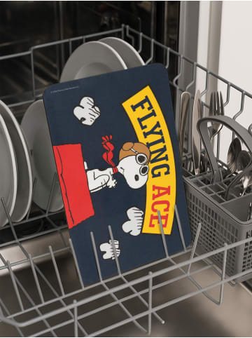 Snoopy Peanuts Snoopy Brettchen Flying Ace Schneidebrettchen in blau