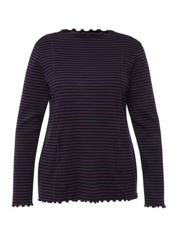 Ulla Popken Longshirt in dunkelviolett