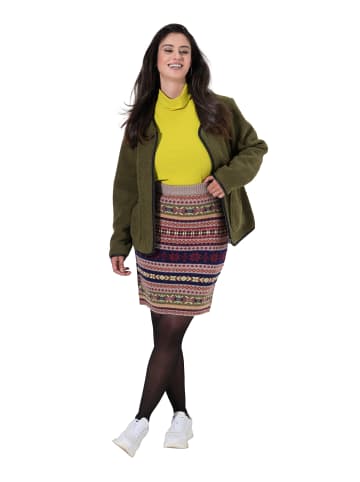 Ulla Popken Rock in dunkel khaki