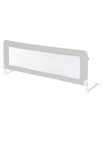 roba Bettschutzgitter Klipp-Klapp 135 cm grau klappbarer Rausfallschutz für Kinder