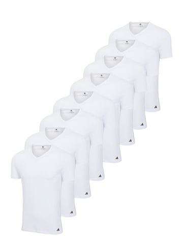 adidas T-Shirt T-Shirt Basic V-Neck 8P in White