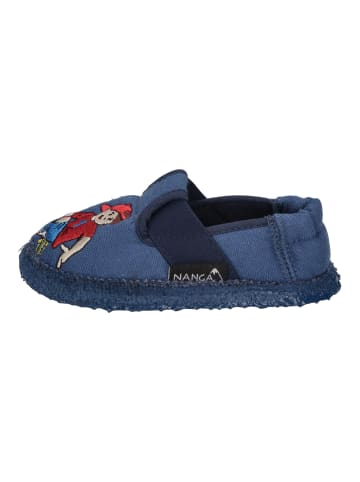 NANGA Hausschuhe FUSSBALLER in blau