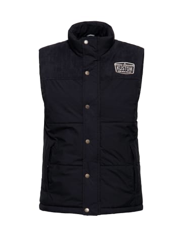 King Kerosin King Kerosin Steppweste Kustom in schwarz