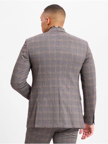 Finshley & Harding London Sakko Brixdon in braun hellgrau - 0001