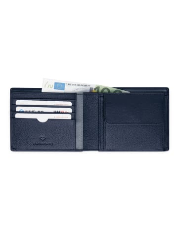 Roncato Alaska Geldbörse RFID Schutz Leder 13 cm in navy