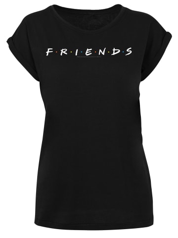 F4NT4STIC T-Shirt 'FRIENDS TV Serie Text Logo' in schwarz