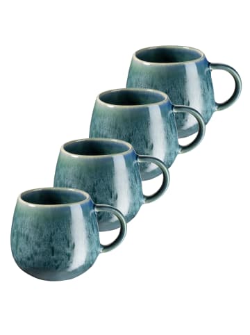 Mäser Kaffeebecher-Set, Steinzeug Carellia in Blau