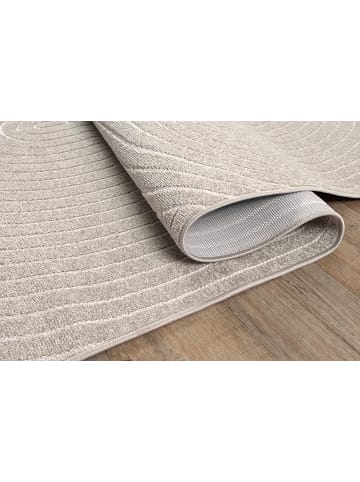 KADIMA DESIGN Teppich Outdoor Geometrisch pflegeleicht Balkon Terrasse Outdoor in Beige