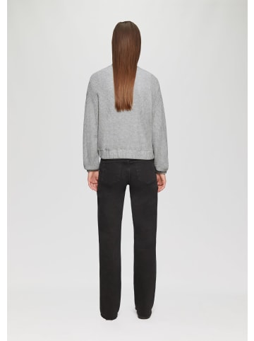 QS Sweatshirt in 9400_grau meliert