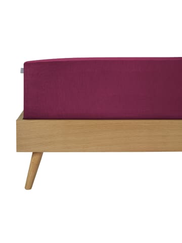 Schiesser Jersey-Elasthan-Spannbettlaken Flexi in Bordeaux