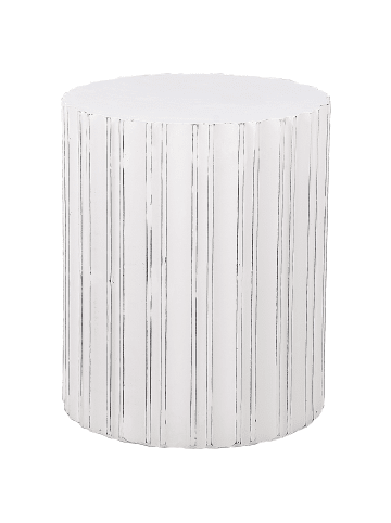 Beliani Beistelltisch DEULI in Weiß - (W) 45 x (H) 55 x (L) 45 cm