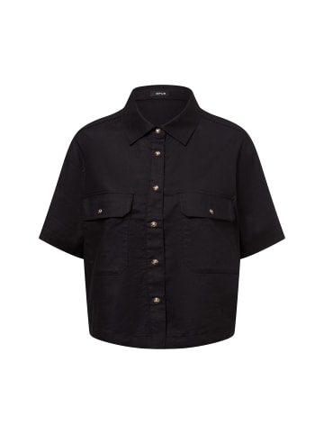 OPUS Bluse Fringo in schwarz