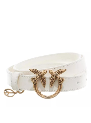 Pinko Love Berry H2 Belt Avorio in white