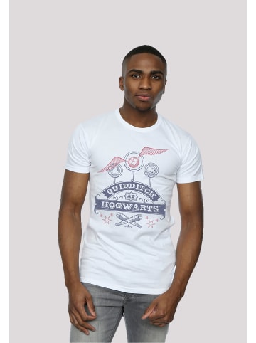 F4NT4STIC T-Shirt Harry Potter Quidditch Hogwarts in weiß