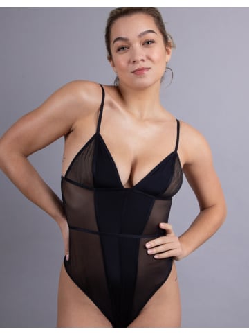 Scandale Eco-lingerie Gepolsterter Body in Black