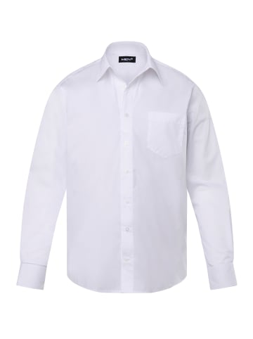 Men Plus Hemd in schneeweiß