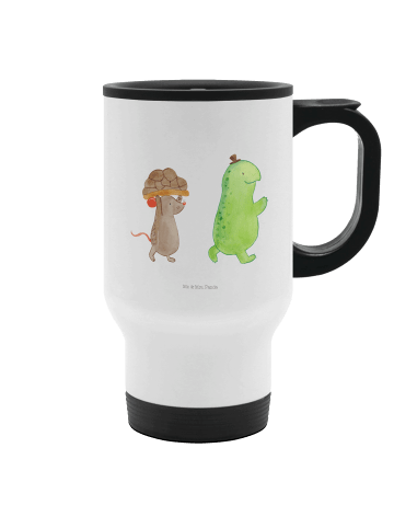Mr. & Mrs. Panda thermosbecher Schildkröte Maus ohne Spruch in Weiß
