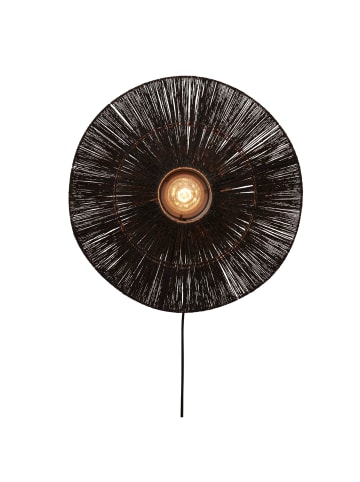 GOOD&MOJO Wandlampe Iguazu - Jute Schwarz - Ø55cm