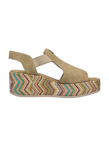 rieker Plateau Sandaletten in Beige