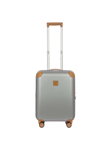 BRIC`s Amalfi - 4-Rollen-Kabinentrolley S 55 cm (cream) in silver