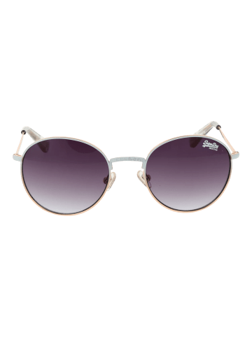 Superdry Unisex Sonnenbrille Rund Weiß