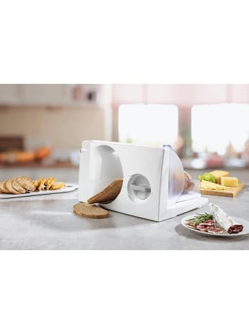 Gourmet Maxx Allesschneider 150W weiß Transparent