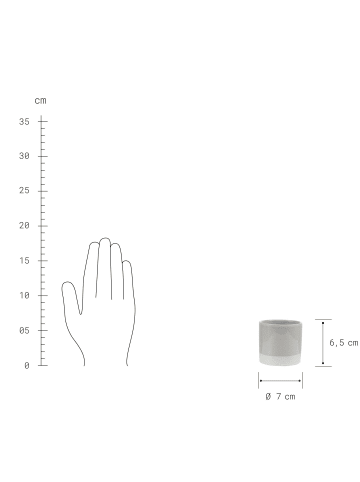 Butlers Blumentopf Ø 7 cm EARLY SPRING in Grau