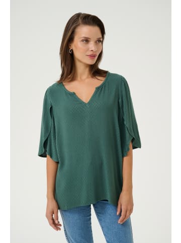Kaffe Kurzarm-Bluse KAmona in Garden Topiary