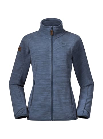 Bergans W HAREID FLEECE JACKET NOHOOD in Blau